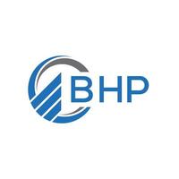 bhp plano contabilidade logotipo Projeto em branco fundo. bhp criativo iniciais crescimento gráfico carta logotipo conceito. bhp o negócio finança logotipo Projeto. vetor