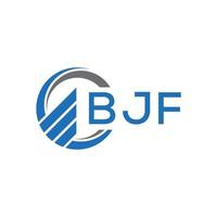 bjf plano contabilidade logotipo Projeto em branco fundo. bjf criativo iniciais crescimento gráfico carta logotipo conceito. bjf o negócio finança logotipo Projeto. vetor