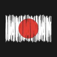 escova de bandeira do japão vetor