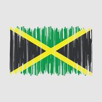 escova da bandeira da jamaica vetor