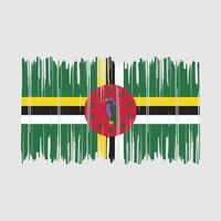 escova bandeira dominica vetor