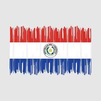 escova de bandeira do paraguai vetor