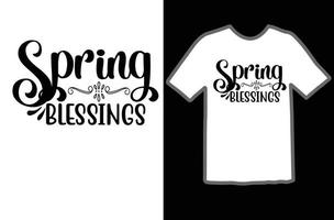 Primavera bênçãos SVG t camisa Projeto vetor