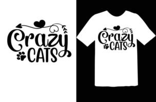design de camiseta svg de gato vetor