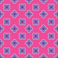 ano 2000 floral padronizar. engraçado funky retro flores fundo vetor