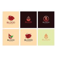 modelo de design de ícone de logotipo de doação de sangue para cuidados de saúde vetor
