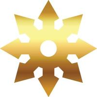 ouro Estrela com em transparente fundo vetor