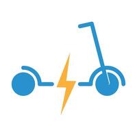 design de ícone de scooter elétrico vetor