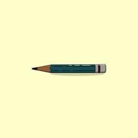 lápis minimalista plano de vetor, perfeito para projeto de design vetor
