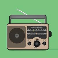 rádio retro clássico de vetor, perfeito para a indústria musical vetor