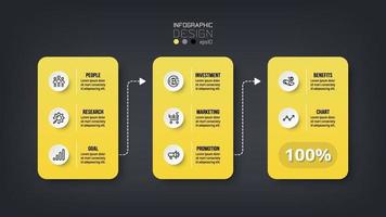 análise de dados ou planejamento agrupando dados por quadrado de design. pode ser usado para negócios, empresa, marketing, pesquisa, vetor, design de infográfico. vetor