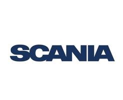 Scania marca logotipo carro símbolo nome azul Projeto sueco automóvel vetor ilustração