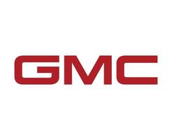 gmc marca logotipo símbolo nome vermelho Projeto EUA carro automóvel vetor ilustração