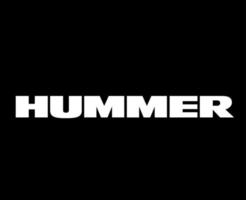 hummer logotipo marca símbolo branco Projeto EUA carro automóvel vetor ilustração com Preto fundo