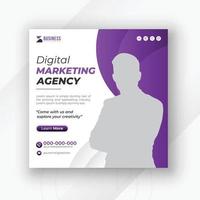 digital marketing e corporativo social meios de comunicação Postagens e viver webinar o negócio promoção e corporativo social meios de comunicação cobrir Projeto com gradiente cor formas vetor