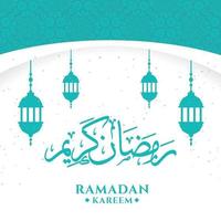 modelo de plano de fundo de saudação ramadan kareem vetor