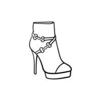 mulher sapatos calcanhares ilustração criativo Projeto vetor