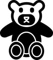 ícone de vetor de ursinho de pelúcia