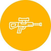 Franco atirador arma de fogo vetor ícone