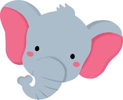 elefante aguarela animais ilustração. adequado para cobrir livro, imprimir, bebê banho, bebê camisa, berçário decorações, aniversário convites, poster, cumprimento cartão, etc vetor