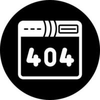 ícone de vetor de erro 404