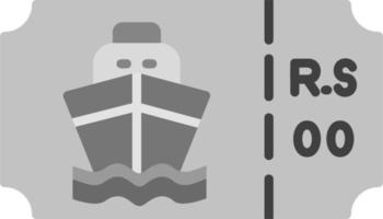 barco bilhete vetor ícone