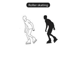 patinação ícones vetor ilustração