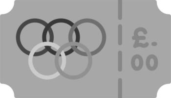 olímpico bilhete vetor ícone