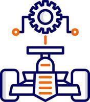 ícone de vetor de configuração de carro