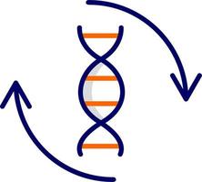 ícone de vetor de DNA