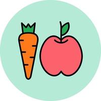 ícone de vetor de comida saudável