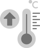 ícone de vetor de alta temperatura