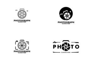 conjunto do Câmera logotipo, fotografia logotipo ícone vetor modelo
