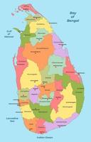 sri lanka país mapa vetor