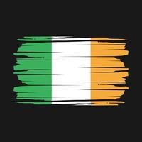 vetor de escova de bandeira da irlanda
