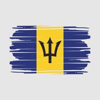 vetor de escova de bandeira de barbados