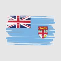 vetor de pincel de bandeira de fiji