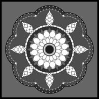 padrão circular em forma de mandala, ornamento decorativo em estilo oriental, desenho de mandala ornamental, fundo de vetor livre