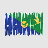 ilustração em vetor pincel de bandeira das ilhas natalinas