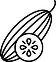 ícone de vetor de pepino