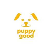 fofa face cachorro cachorro amigo sorrir orelhas mascote logotipo Projeto vetor ícone ilustração