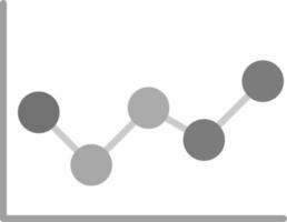 ícone de vetor de gráfico de linha