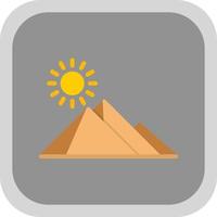 design de ícone de vetor de pirâmide do egito
