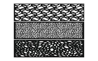 padrões florais decorativos, modelo geométrico para corte a laser cnc vetor