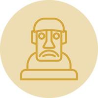 design de ícone de vetor moai