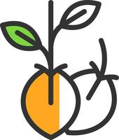 design de ícone de vetor de sementes