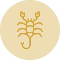 design de ícone de vetor de escorpião