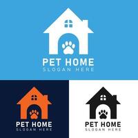 vetor de design de logotipo para casa de animais de estimação