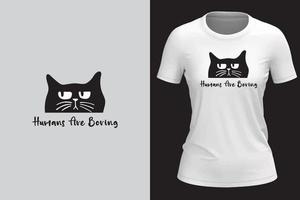 vetor gato t camisa Projeto para mulher