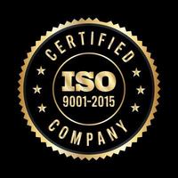 iso certificação . iso 90012015 logotipo . iso 9000 certificação Prêmio vetor